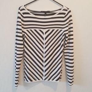 White house Black market Metallic and stripe